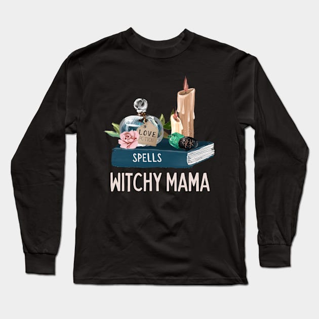 Witch Gift Witchy Mama Wicca Gift Book of Shadows Long Sleeve T-Shirt by InnerMagic